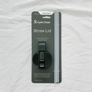 Hydro Flask Wide Mouth Straw Lid in Black